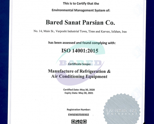 گواهینامه مدیریت زیست محیطی ISO 14001:2015